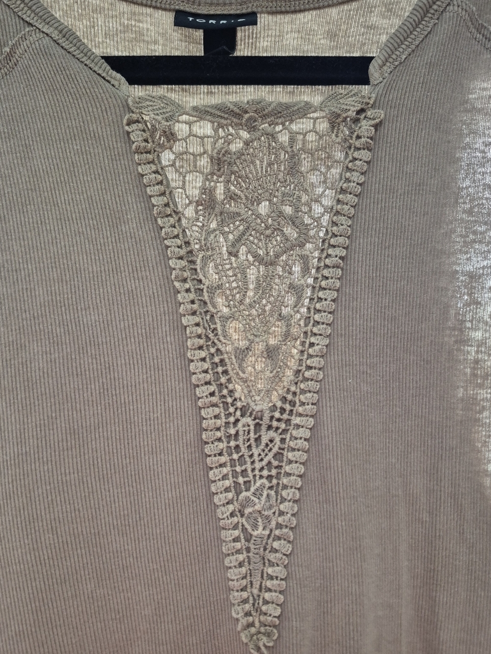 Torrid Crochet Panel Tank Sz 3 - Picture 3 of 6